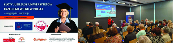 Udział przedstawicieli UTW przy ANSG w Ostrowcu Świętokrzyskim w Konferencji „Złoty Jubileusz UTW w Polsce. Osiągnięcia i Inspiracje” zorganizowanej przez OFSUTW w Nowym Sączu.