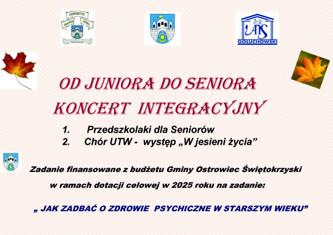 Podsumowanie projektu realizowanego przez UTW ANSG z zakresu ochrony i promocji zdrowia „Jak zadbać o zdrowie psychiczne w starszym wieku”
